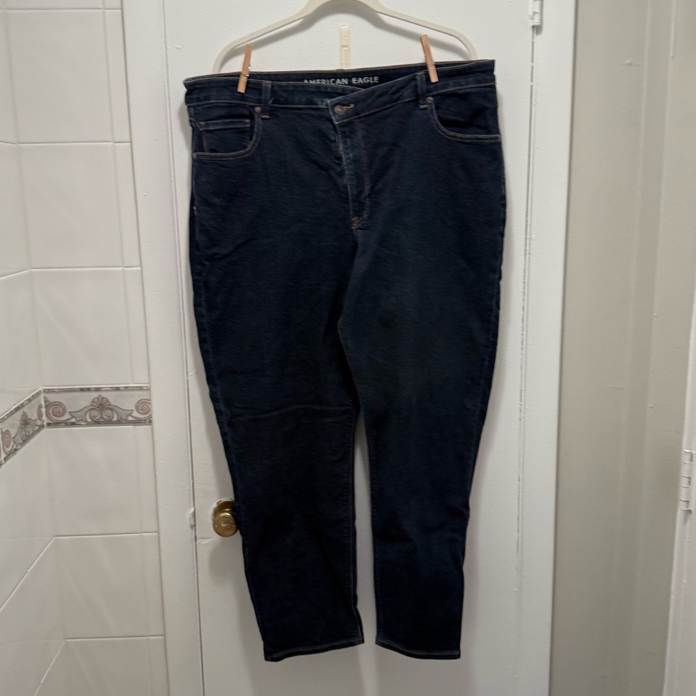 American Eagle Dark Wash Mom Jeans
